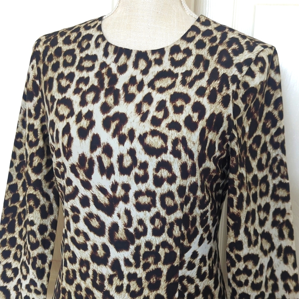 Rag & Bone Silk Leopard Cheetah Print 3/4 Sleeves… - image 3